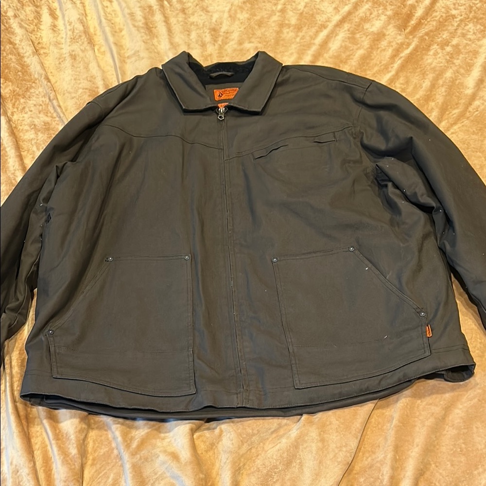 Volcom Black Lightweight Shirt Jacket Casual Style